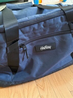 Like New: HALFDAY Duffel Bag, Navy Blue (shoe stow edition)